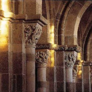 Carte « Lumière du solstice d’hiver », Basilique de Vézelay