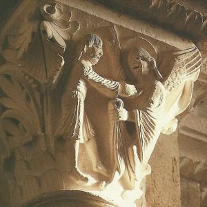 Carte Postale « Face à face avec l’ange » Basilique de Vézelay