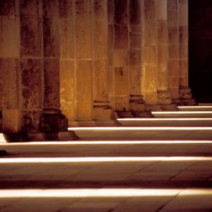 Carte Postale « Lumières solstice d’hiver » Basilique de Vézelay