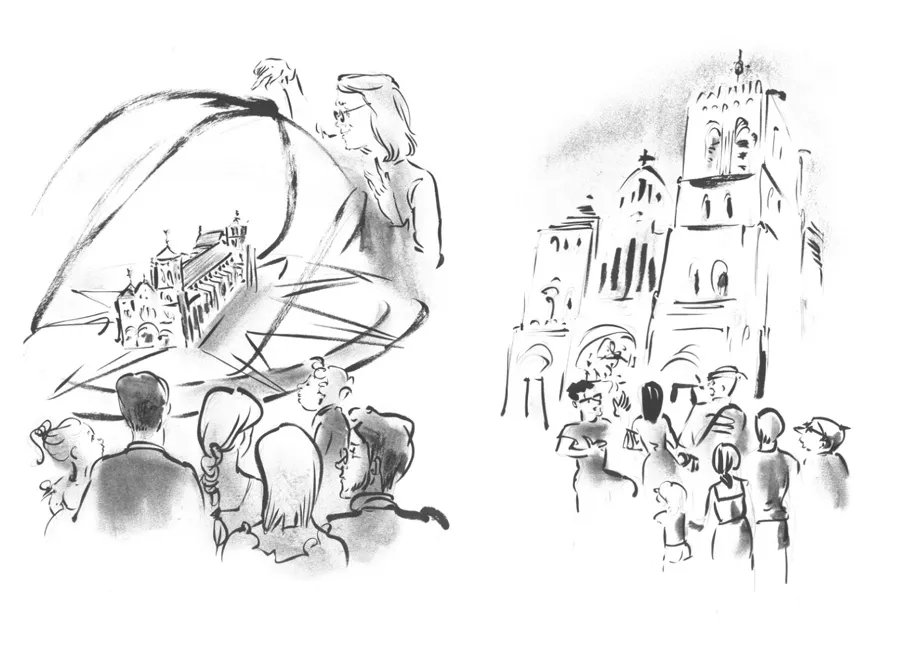 Croquis basilique de vézelay
