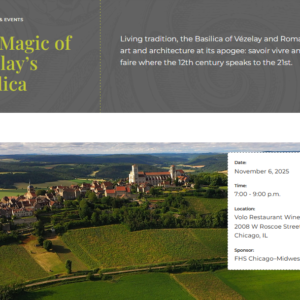 Vézelay aux Etats Unis en novembre