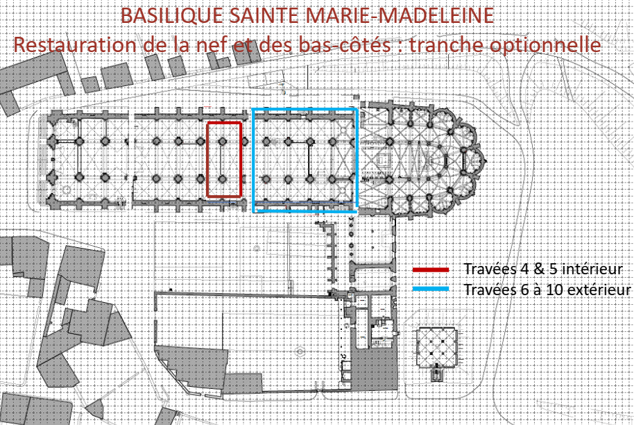 Mehr über den Artikel erfahren Les travaux de restauration de la basilique de Vézelay continue
